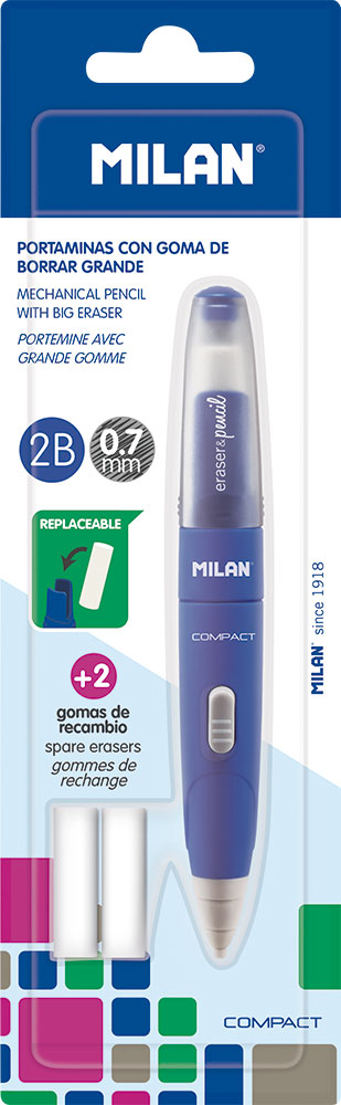 221774-EC Ol.teh. 0,7 2B+gumica MILAN COMPACT+2 refilla blister P24/144