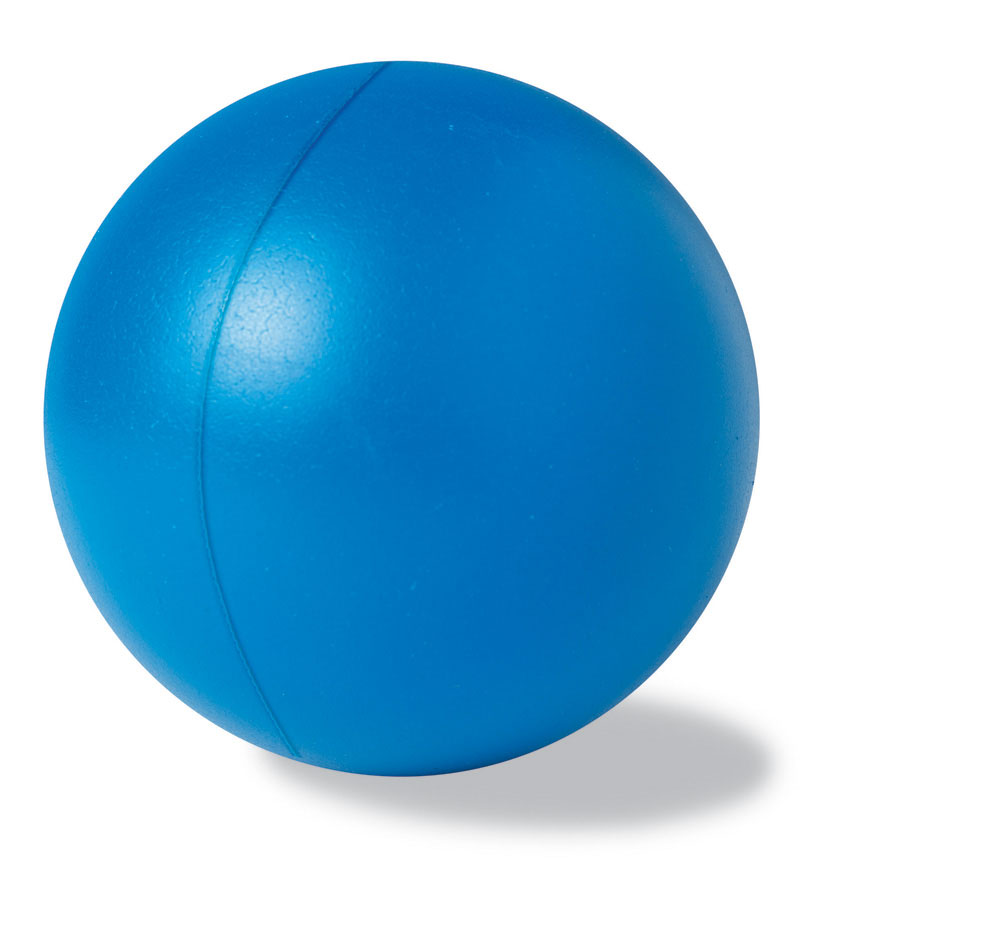 223213-EC Loptica antistresna PU fi 6 cm plava P1/250