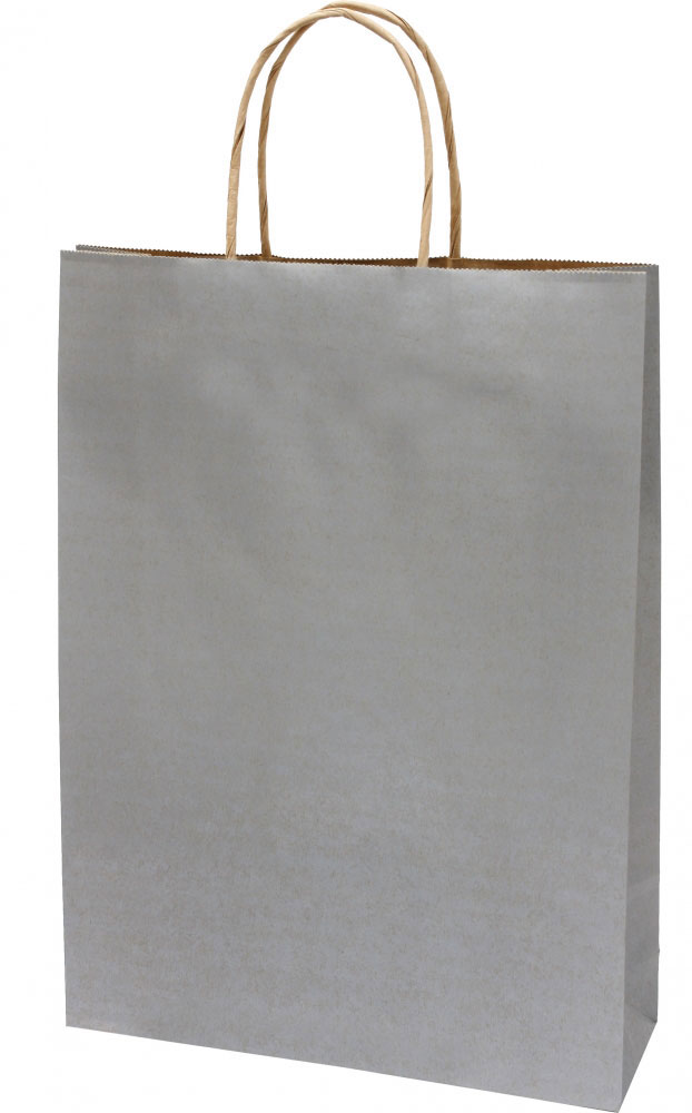 223346-EC Vrećica L natron-ručka srebrna  26x8x35cm 71439 P10/250