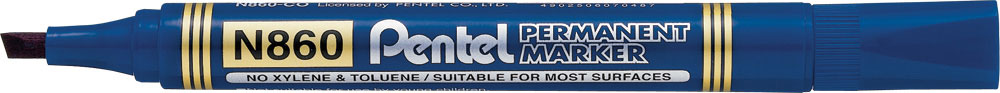 223528-EC Marker perm. PENTEL N860-C plavi kosi vrh P12/576