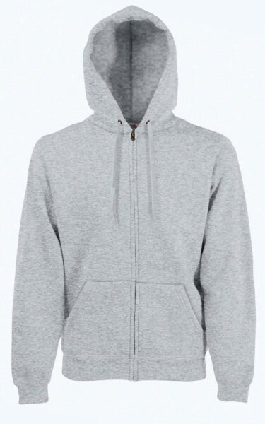 223613-EC Majica FOL DR sa kap. i zatvaračem Sweatshirt Zip Hooded siva M P24
