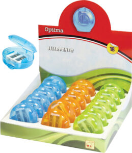 224016-EC Šiljilo plastično 2 rupe s kućištem OPTIMA displej 18/1 100041 P18/144