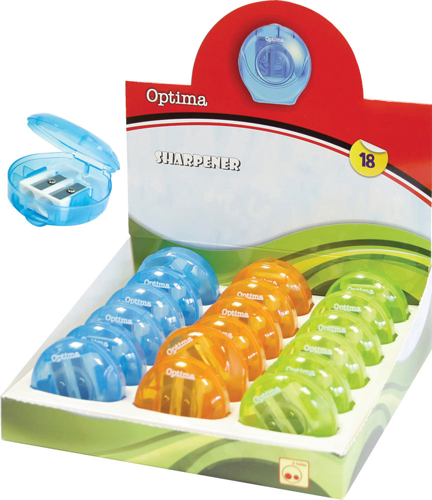 224016-EC Šiljilo plastično 2 rupe s kućištem OPTIMA displej 18/1 100041 P18/144