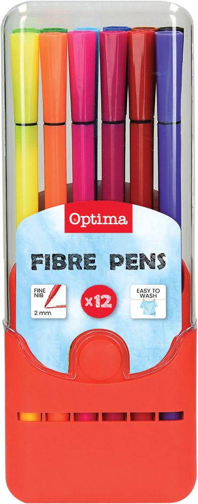 224021-EC Flomasteri 12/1 tanki OPTIMA PVC kutija 100070 bls P12/144