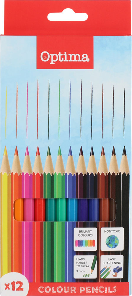 224023-EC Boje drvene 12/1 duge OPTIMA karton.kutija 100080 bls P12/144