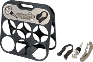 224384-EC Set vinski Zweigelt, 3-djelni sa priborom i stalkom za butelje 85220 P12