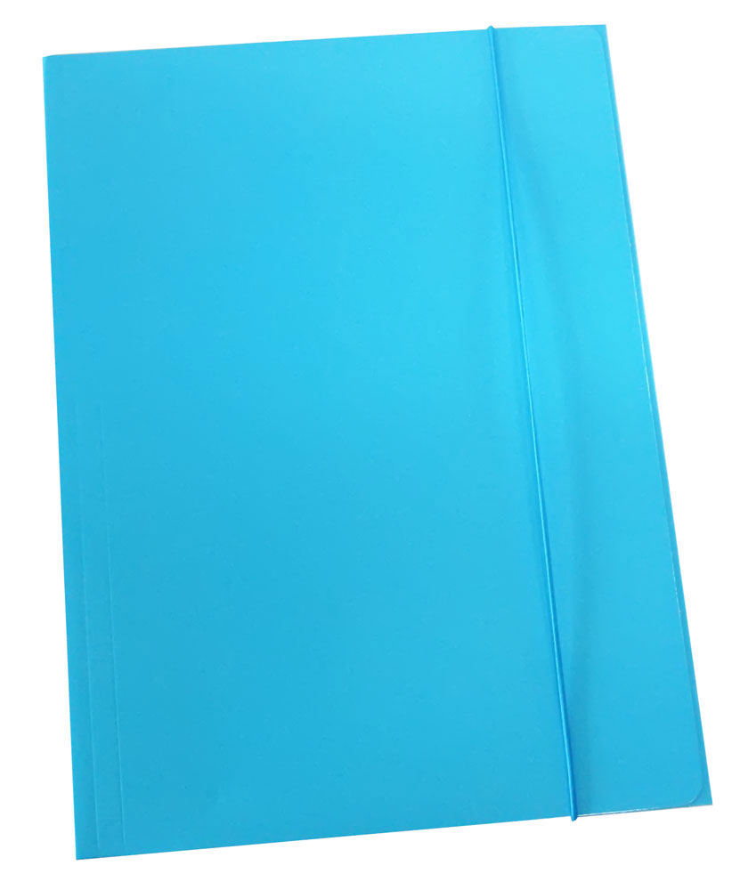 224421-EC Fascikl kartonski/lak s gumicom 600gr OPTIMA sv.plavi 60672 P50