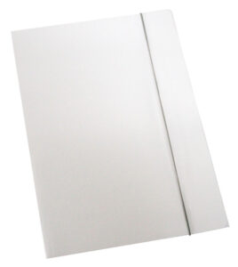 224423-EC Fascikl kartonski/lak s gumicom 600gr OPTIMA bijeli 60676 P50*