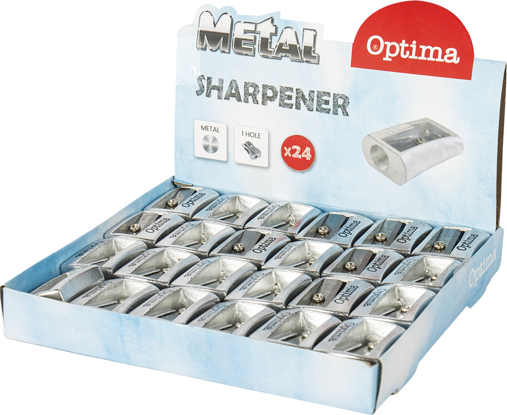 225220-EC Šiljilo metalno 1 rupa koso OPTIMA display 24/1 100043 P24/96/384