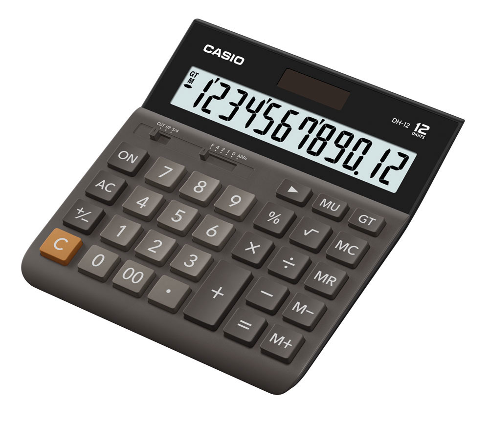225291-EC Kalkulator CASIO DH-12-BK bls