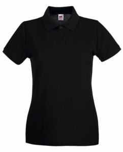 226136-EC Majica FOL Polo ženska Lady-fit Premium KR crna XL P36