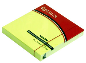 226865-EC Blok samoljepivi 75x75 neon zeleni OPTIMA 100L 22936 P12/120