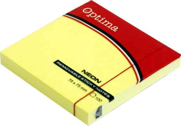 226866-EC Blok samoljepivi 75x75 neon žuti OPTIMA 100L 22933 P12/120