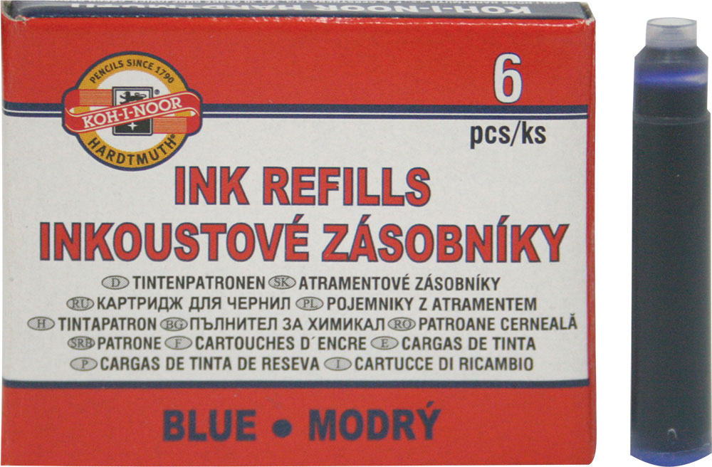 226973-EC Patrone za nal.pero plave 6/1 KOH-I-NOOR P24