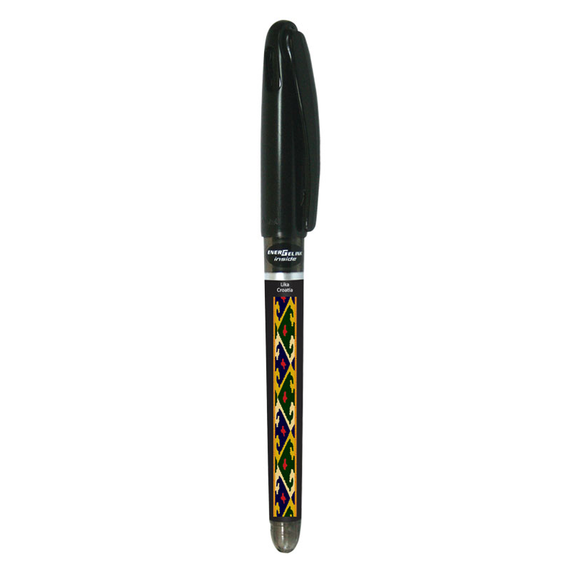 227640-EC Gel pen 0,7 PENTEL EnerGel Tradio Ethno Croatia Lika crna