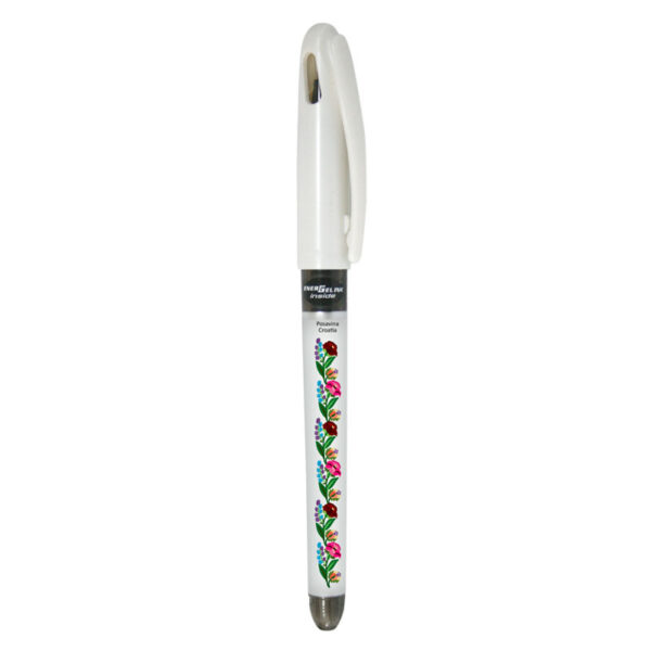 227645-EC Gel pen 0,7 PENTEL EnerGel Tradio Ethno Croatia Posavina bijela