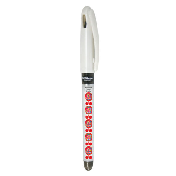 227647-EC Gel pen 0,7 PENTEL EnerGel Tradio Ethno Croatia Podravina bijela