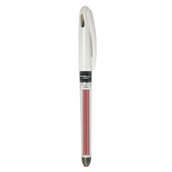 227648-EC Gel pen 0,7 PENTEL EnerGel Tradio Ethno Croatia Istra bijela