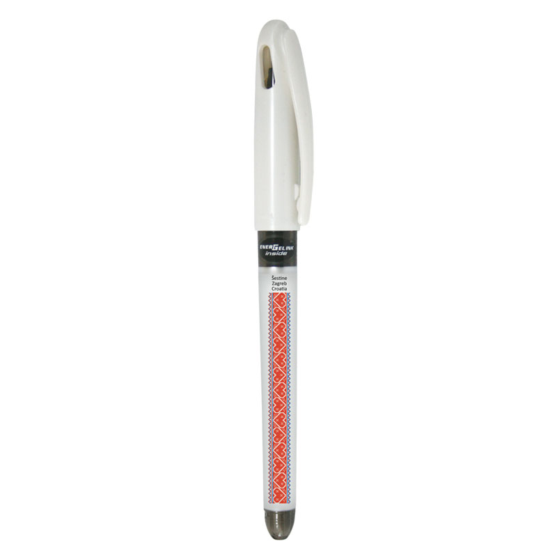 227651-EC Gel pen 0,7 PENTEL EnerGel Tradio Ethno Croatia Šestine Zagreb bijela