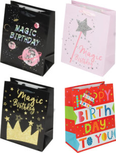 227747-EC Vrećica M rođendan sjaj sort1 18x23x10 75243  P12/288