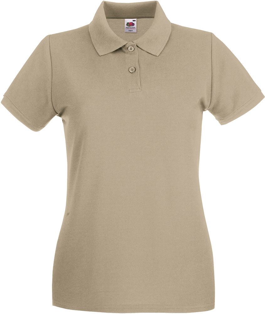 227985-EC Majica FOL Polo ženska Lady-fit Premium KR khaki S P36 NETTO
