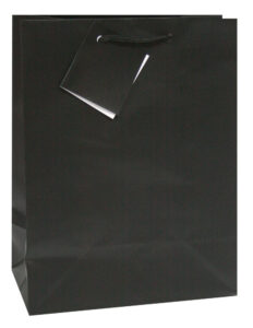 228240-EC Vrećica L jednobojna mat crna 26x32,4x12,7cm 75232 P12/144