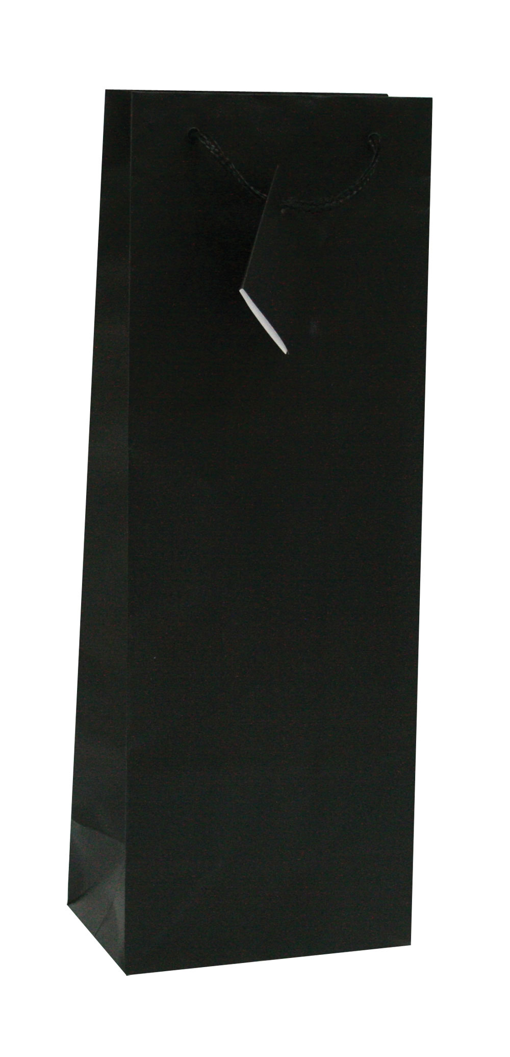 228242-EC Vrećica boca veća jednobojna mat crna 13x36x8,5cm 75234 P12/144