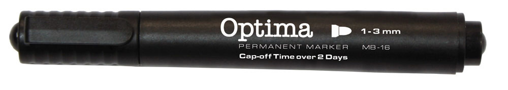 228791-EC Marker perm. OPTIMA MB16 3mm okrugli vrh crni 120936 P12/144/864