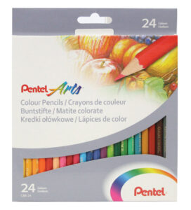 229270-EC Boje drvene 24/1 duge PENTEL karton CB8-24U bls P6/48