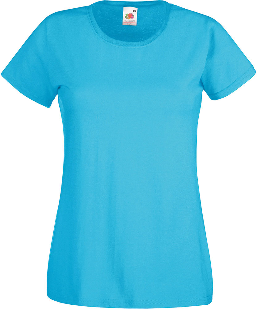 229397-EC Majica FOL T-shirt KR Lady-fit Valeuw. new 165g azurno plava 2XL P72