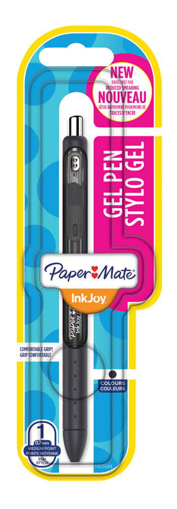 229576-EC Gel pen 0,5 PAPER MATE InkJoy Gel crni 1960774 bls P12 NETTO