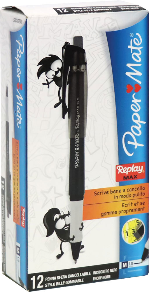 229969-EC Ol.kem. PAPER MATE REPLAY MAX crna PM0835200 P12 NETTO