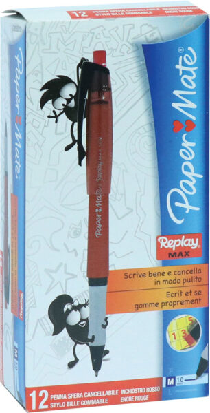 230063-EC Ol.kem. PAPER MATE REPLAY MAX crvena 0835210 NETTO