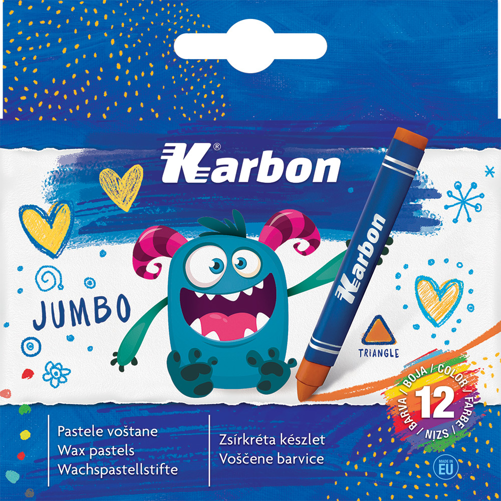 230177-EC Pastele voštane jumbo KARBON 12/1 trobridne P120