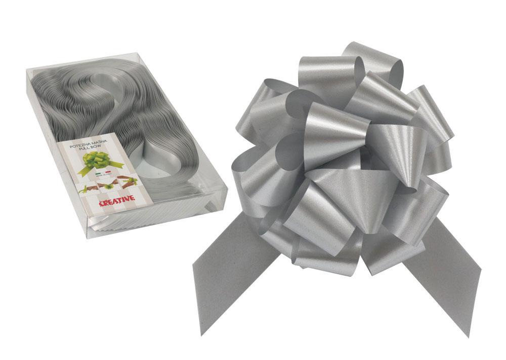 230330-EC Mašna potezna 31mm mat srebrna 30 kom u pvc kutiji P30/300