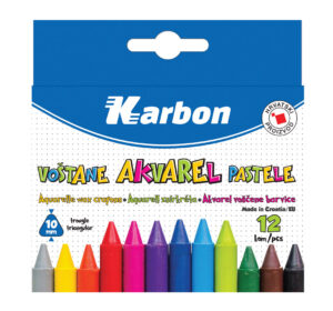 230362-EC Pastele voštane akvarel KARBON 12/1 trobridne P120 NETTO