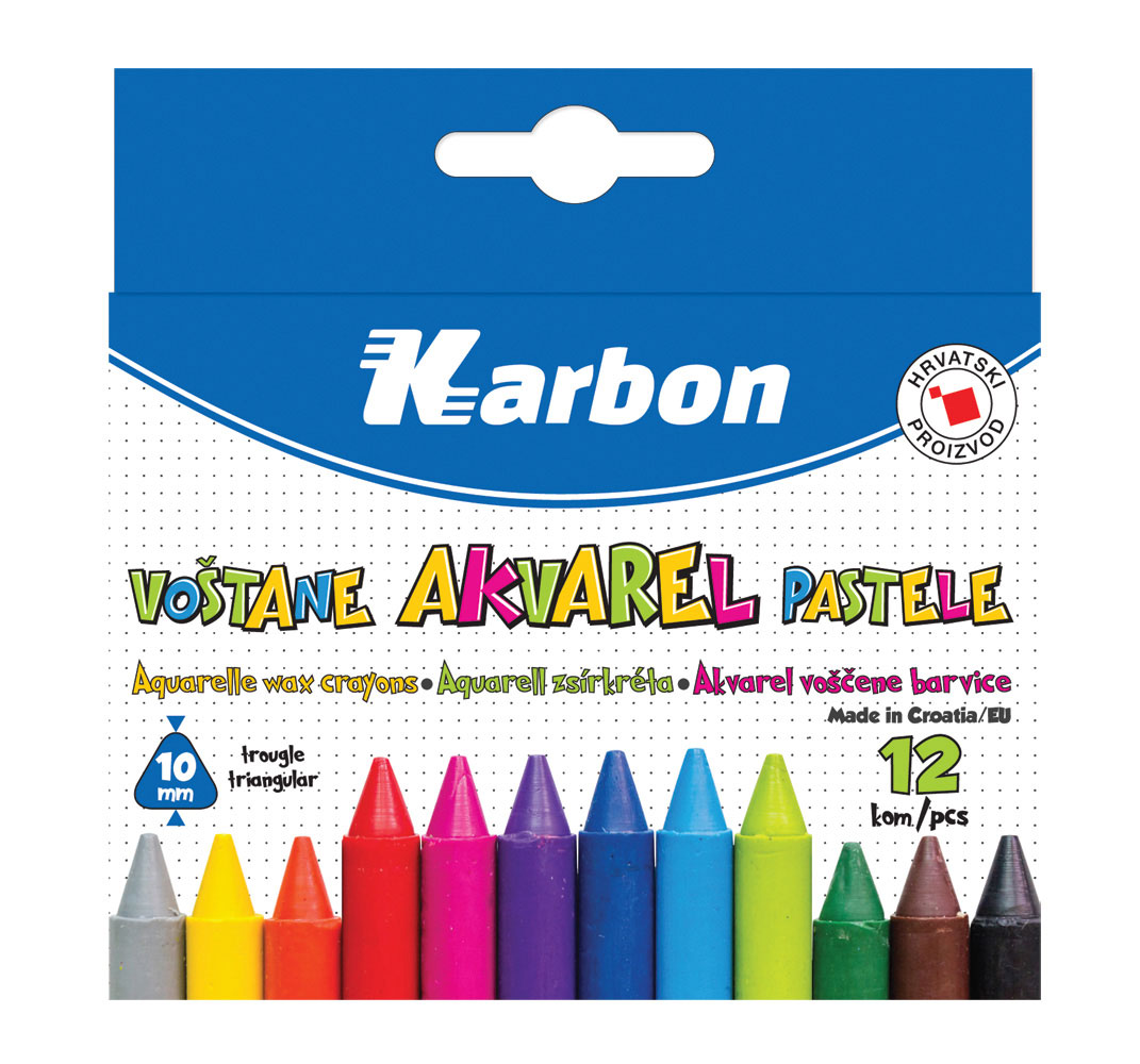 230362-EC Pastele voštane akvarel KARBON 12/1 trobridne P120 NETTO