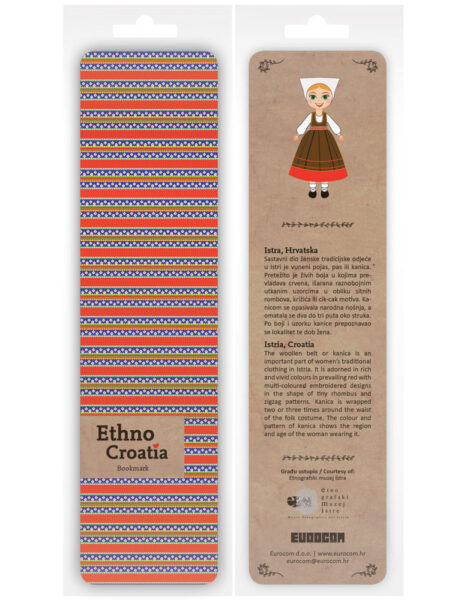 230487-EC Označivač stranica kartonski 4,5 x 17,5cm Ethno Croatia Istra P12/360 NETTO
