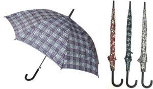230844-EC Kišobran Zeus 86226/K drv.drška karirani sort,105cm,autom.P12/60