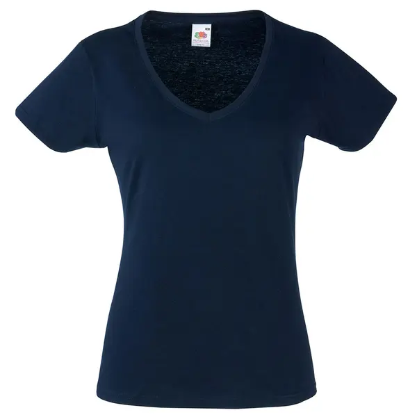 230886-EC Majica FOL T-shirt KR Lady-fit Valeuw. V-neck 165g plava d.navy S P36