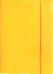 231446-EC Fascikl kartonski/lak s gumicom A4 400gr OPTIMA žuti 60584 P50