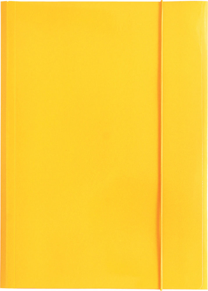 231446-EC Fascikl kartonski/lak s gumicom A4 400gr OPTIMA žuti 60584 P50