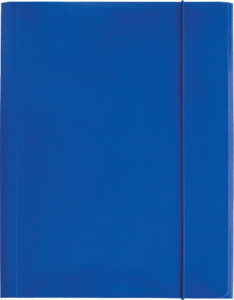 231448-EC Fascikl kartonski/lak s gumicom A4 400gr OPTIMA plavi 60580 P50