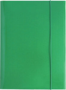231449-EC Fascikl kartonski/lak s gumicom A4 400gr OPTIMA zeleni 60583 P50