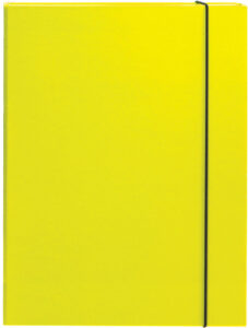 231459-EC Mapa kartonska s gumicom lak A4/3 cm OPTIMA žuta 22493 P10