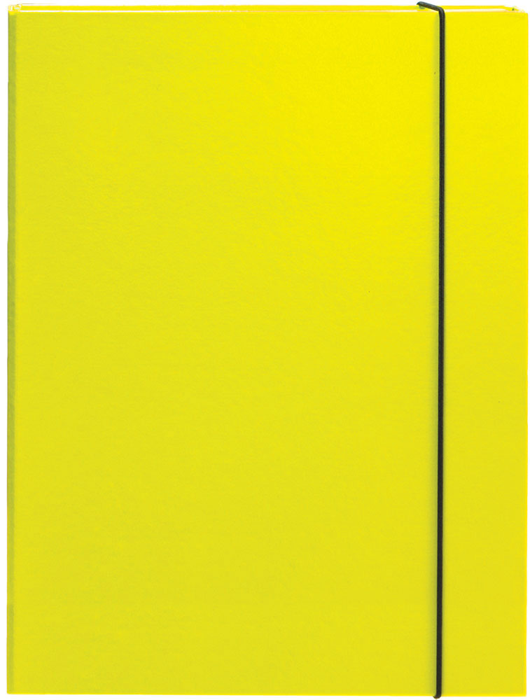 231459-EC Mapa kartonska s gumicom lak A4/3 cm OPTIMA žuta 22493 P10