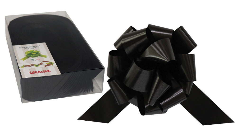 231718-EC Mašna potezna 50mm mat crna 30 kom u pvc kutiji P30/300