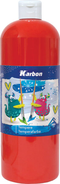 231867-EC Tempera 1000ml boca KARBON crvena P12