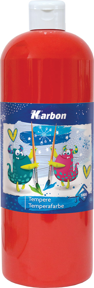 231867-EC Tempera 1000ml boca KARBON crvena P12