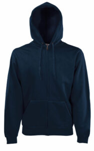 232001-EC Majica FOL DR sa kap. i zatvaračem Sweatshirt Zip Hooded deep navy M P24